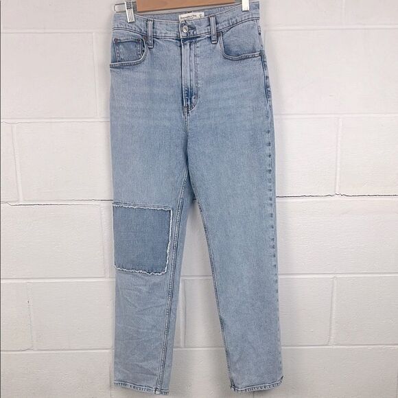 Abercrombie & Fitch Denim - Abercrombie & Fitch the ankle straight ultra high rise light wash jean